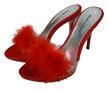 Red Fluffy Heels