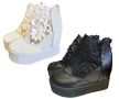 Lace Platforms Black or White