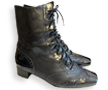 Retro Black Ankle Boots