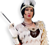 Beige Tassle Flapper