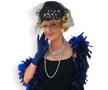 Black Blue Flapper