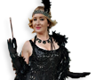 Black Glitz Flapper