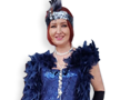 Dark Blue Flapper