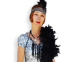 Silver Glitzy Flapper